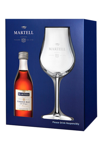 Martell Cordon Bleu Cognac Mini With Tulip Glass-402475