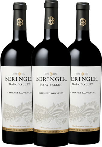 Beringer Napa Valley Cabernet Sauvignon 2015 - 3 Bottle Pack-BP_496888