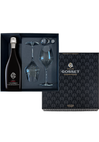 Gosset Celebris Blanc de Blancs 2012 With 2 Glasses (With Giftbox)-BP_130127