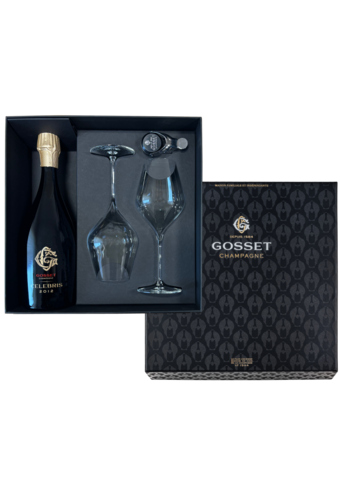Gosset Celebris Extra Brut 2012 With 2 Glasses (With Giftbox)-BP_130126
