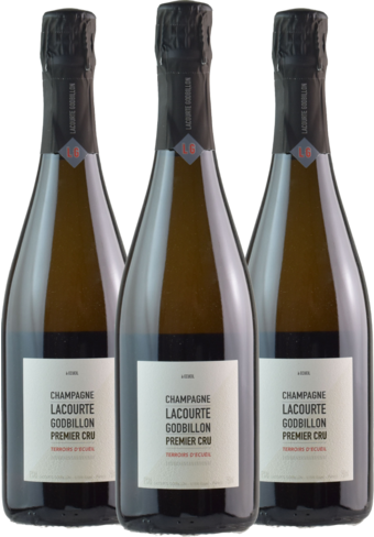 Champagne Lacourte-Godbillon Terroirs d'Ecueil Premier Cru NV - 3 Bottle Pack-152651
